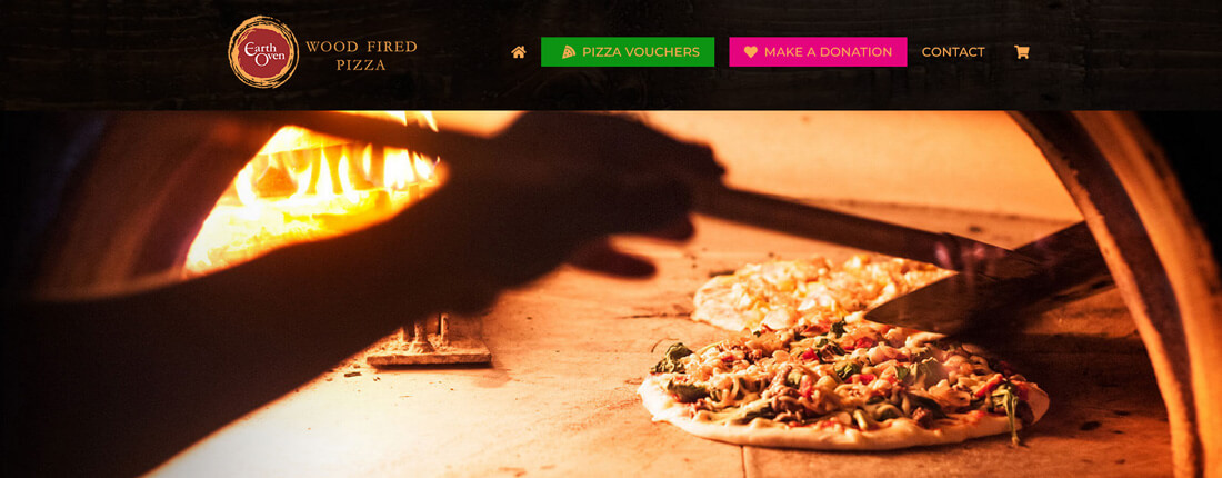 Laughing Buddha Web Design Portfolio - Earth Oven Pizza