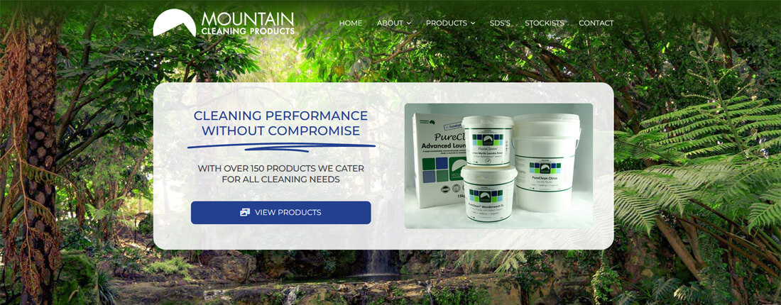 Laughing Buddha Web Design Portfolio - Mountain Cleaning Products